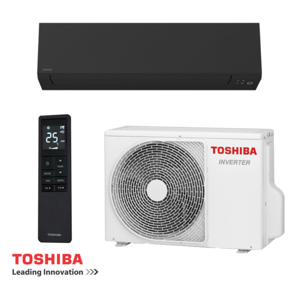 Инверторен климатик Toshiba Shorai Edge RAS-B13G3KVSGB-E + RAS-13J2AVSG-E1 - черен