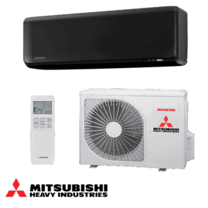 Инверторен климатик Mitsubishi Heavy Industries SRK 25 ZT-WFB + SRC 25 ZT-W - черен